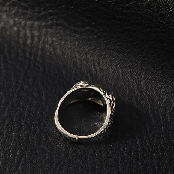 Owl Blue Eyes Adjustable Ring - Picture 2 of 6